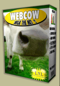 webcow - milk the net (the box / front)